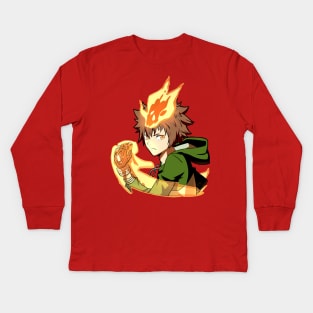 Tsunayoshi Sawada - Katekyo Hitman Reborn Kids Long Sleeve T-Shirt